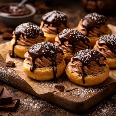 Image of Chocolate Cream Puffs