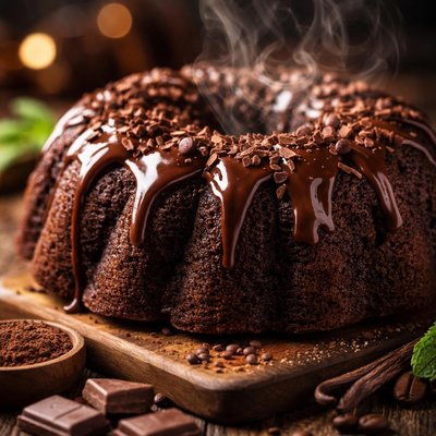 Image of Chocolate Crown Pound Cake