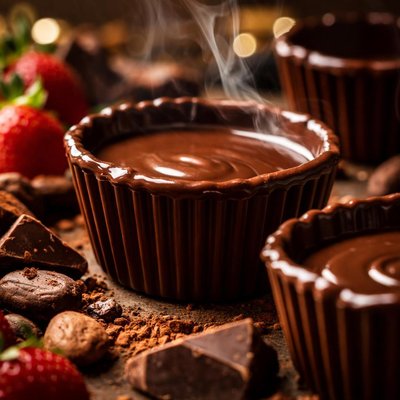 Image of Chocolate Cups for Ice Cream Etc