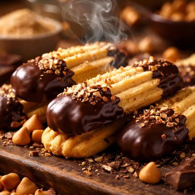 Image of Chocolate Dipped Butterscotch Logs