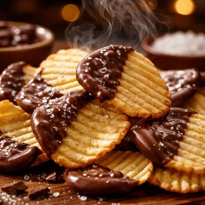 Image of Chocolate Dipped Potato Chips