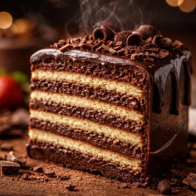 Image of Chocolate Doberge Cake