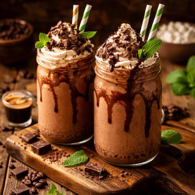 Image of Chocolate Espresso Mint Milkshake