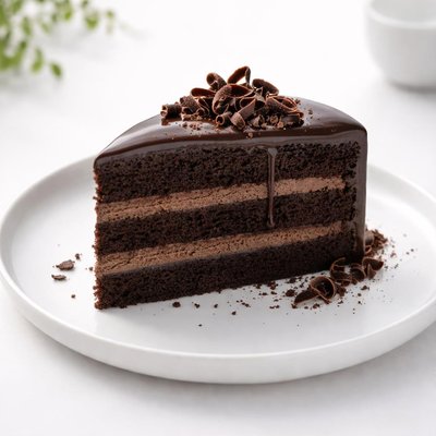 Image of Chocolate Fantasy Cake with Chocolate Ganache Icing