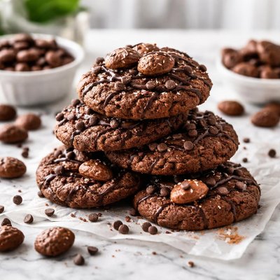 Image of Chocolate Football Cereal Cookies