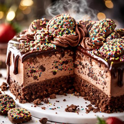 Image of Chocolate Freckle Ice Cream Cake