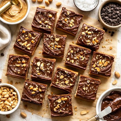 Image of Chocolate Frosted Peanut Butter Fudge