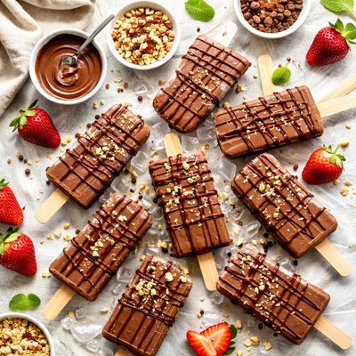Image of Chocolate Frozen Fudge Pops