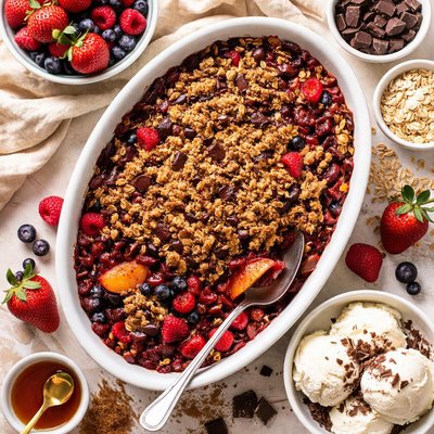 Image of Chocolate Fruit Crumble