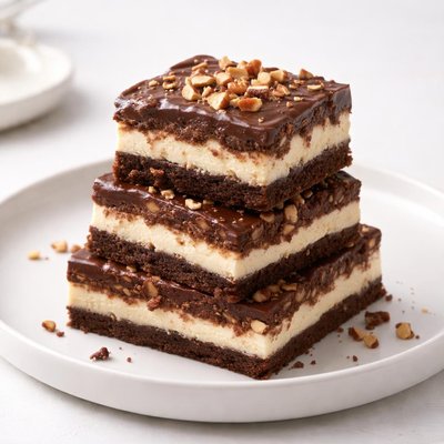 Image of Chocolate Fudge Nut Cream Cheese Bars