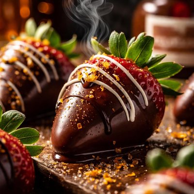 Image of Chocolate Grand Marnier Covered Strawberries
