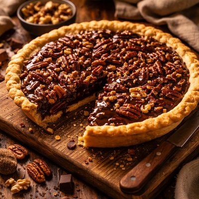 Image of Chocolate Harvest Nut Pie
