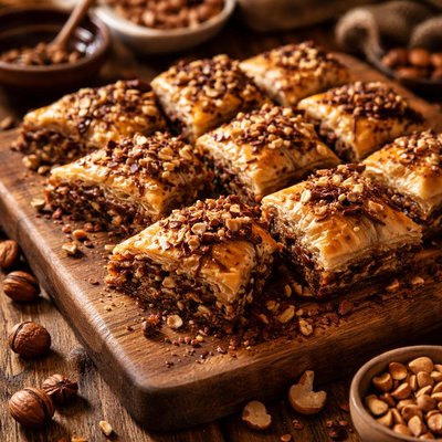 Image of Chocolate Hazelnut Baklava