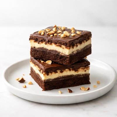 Image of Chocolate Hazelnut Cheesecake Brownies