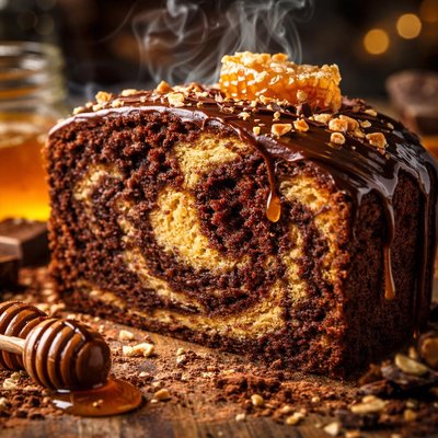 Image of Chocolate Honey Swirl Cake