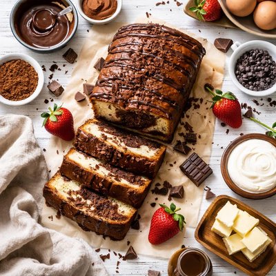 Image of Chocolate Intrigue Marble Cake