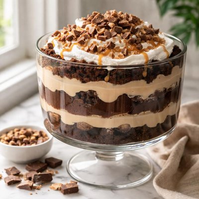 Image of Chocolate Kahlua Toffee Trifle
