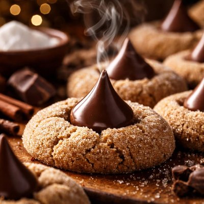 Image of Chocolate Kiss Bon Bon Cookies