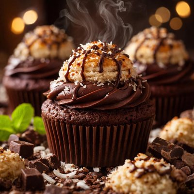 Image of Chocolate Macaroon Cupcakes