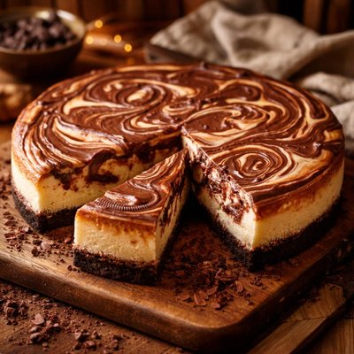 Image of Chocolate Marble Cheesecake