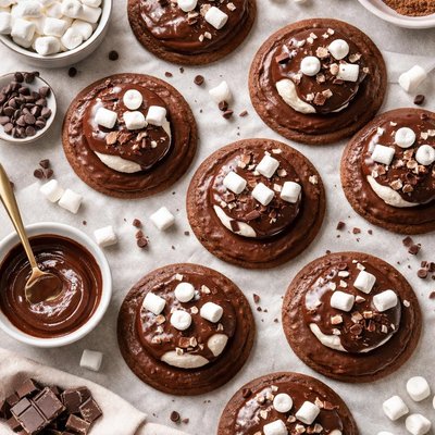 Image of Chocolate Marshmallow Meltaway Cookies