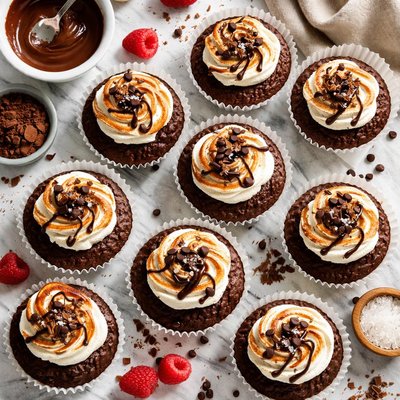 Image of Chocolate Meringue Fudge Cups