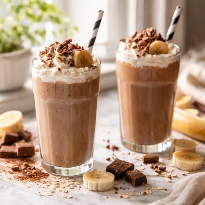 Image of Chocolate Milk and Banana Smoothie