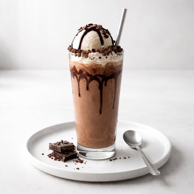 Image of Chocolate Milkshake with Ice Cream