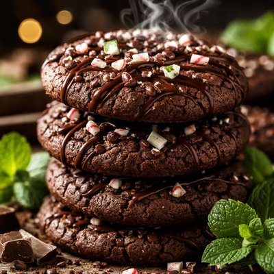Image of Chocolate Mint Brownie Cookies