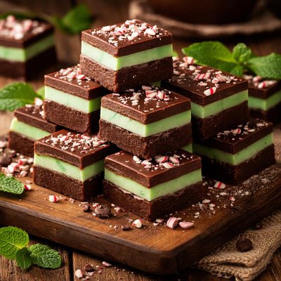 Image of Chocolate Mint Candy Fudge