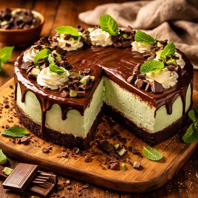 Image of Chocolate Mint Cheesecake