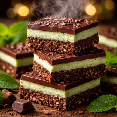 Image of Chocolate Mint Nanaimo Bars