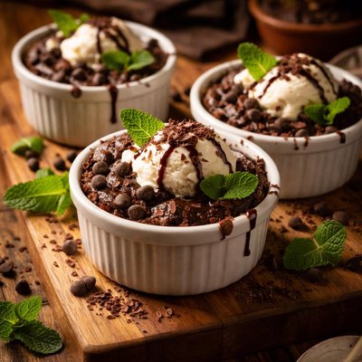 Image of Chocolate Mint Pudding Cakes