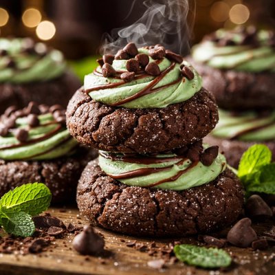 Image of Chocolate Mint Sugar Cookie Drops