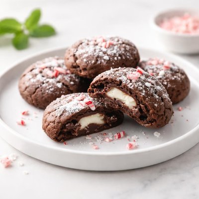 Image of Chocolate Mint Surprise Christmas Cookies