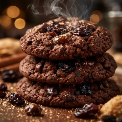 Image of Chocolate Molasses Raisin Cookies