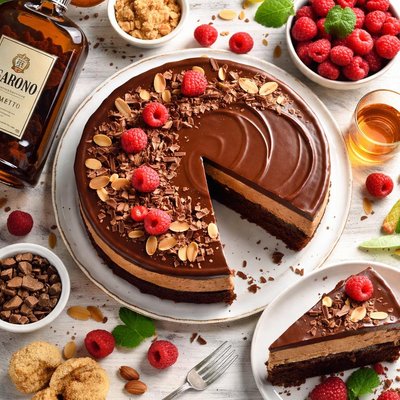 Image of Chocolate Mousse Cake Amaretto Saronno
