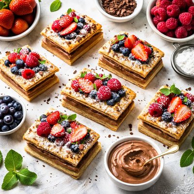 Image of Chocolate Mousse Napoleons