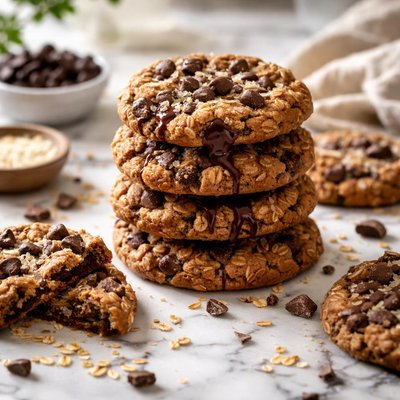 Image of Chocolate Oat Chip Cookies Deluxe