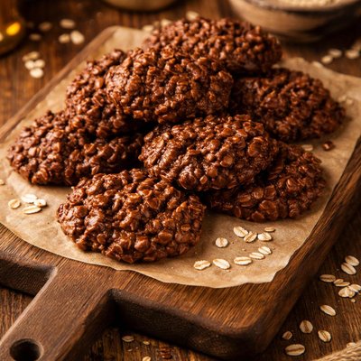 Image of Chocolate Oatmeal No Bake Cookies