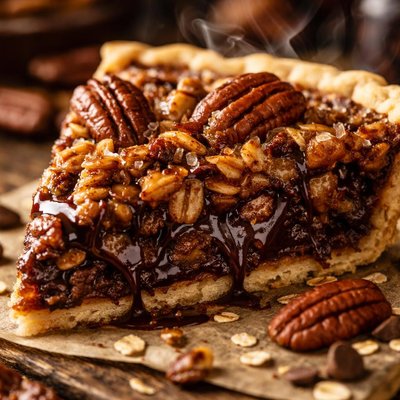 Image of Chocolate Oatmeal Pecan Pie