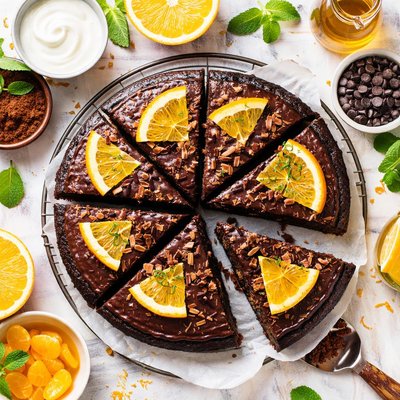Image of Vegan Chocolate Orange Cake