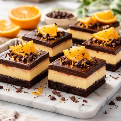 Image of Chocolate Orange Cheesecake Bars