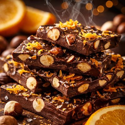 Image of Chocolate Orange Hazelnut Bark