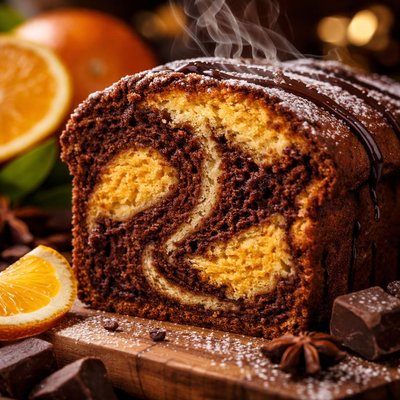 Image of Chocolate Orange Marble Cake