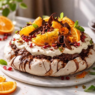 Image of Chocolate Orange Pavlova