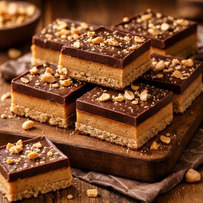 Image of Chocolate Peanut Butter Bars Easy