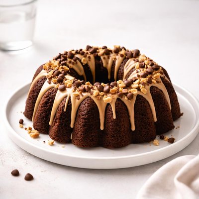 Image of Chocolate Peanut Butter Bundt Cake