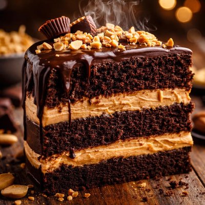 Image of Chocolate Peanut Butter Cake