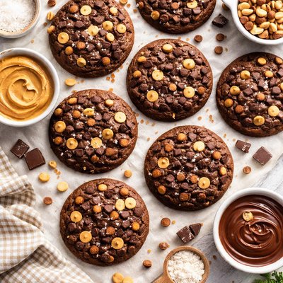 Image of Chocolate Peanut Butter Chip Cookies
